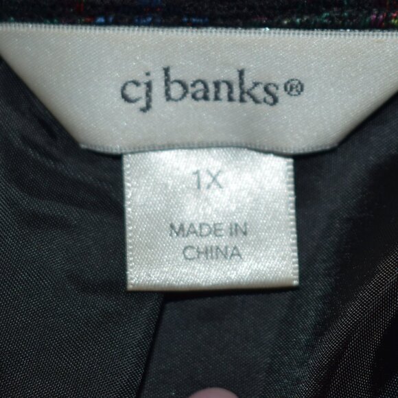 Woman's multi-colored blazer 1X - Picture 5 of 7